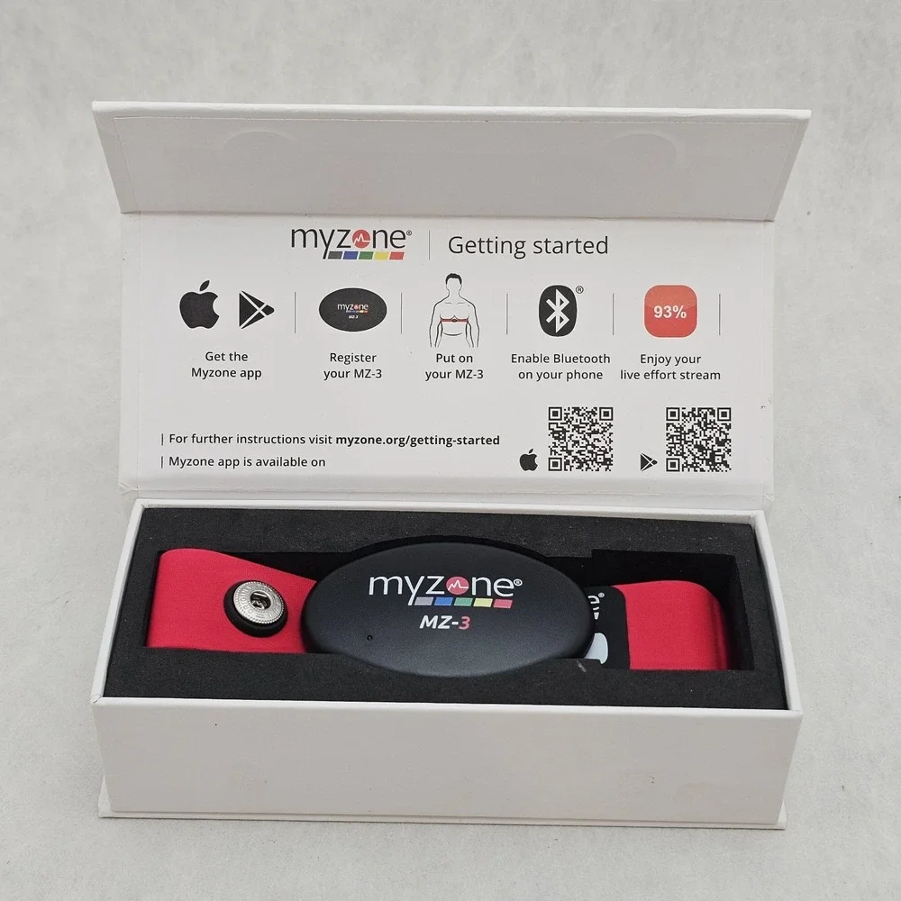 NIB MYZONE MZ-3 Heart Rate Bluetooth Monitor | Belt | USB Charger Fitness Gym